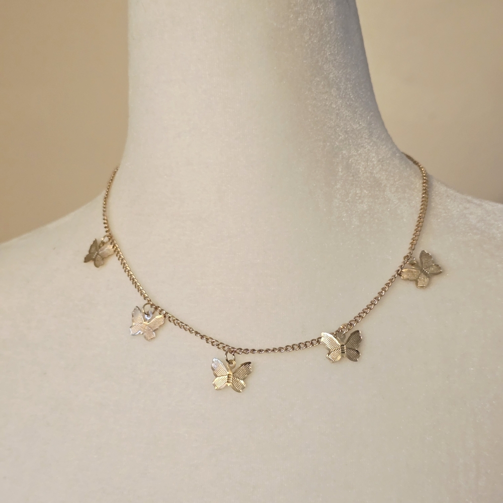 Gold Butterfly Necklace